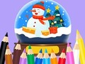 Spel Målarbok: Julkristallkula  på nätet