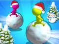 Spel Jul snöbollarena på nätet