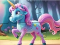 Spel Jigsaw Puzzle: Magic Forest Unicorn på nätet