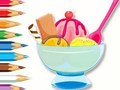Spel Målarbok: Ice Cream Sundae  på nätet