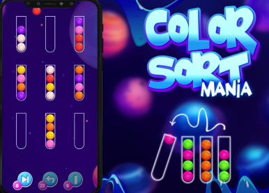 Spel Färgsorteringsmani  på nätet