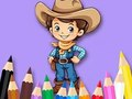 Spel Målarbok: Cowboy  på nätet