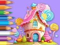 Spel Målarbok: Lollipop House  på nätet