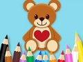 Spel Målarbok: Toy Bear  på nätet