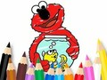 Spel Målarbok: Elmo New Friend  på nätet