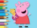 Spel Målarbok: Peppa med leksaksbjörn  på nätet