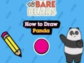 Spel Vi bara björnar Hur man ritar panda  på nätet