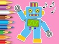 Spel Målarbok: Robotdans  på nätet