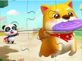 Spel Jigsaw Puzzle: Little Panda Play with Pet på nätet