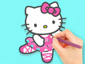 Spel Målarbok: Hello Kitty Dancing  på nätet