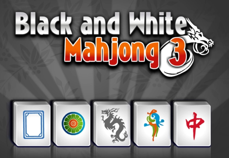 Spel Svartvit Mahjong 3 på nätet