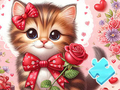 Spel Pussel: Bowknot Cat  på nätet