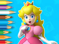 Spel Målarbok: Unga prinsessan Peach  på nätet