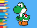 Spel Målarbok: Yoshi Fishing Time  på nätet