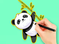 Spel Målarbok: Panda Eat Bamboo  på nätet