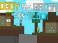 Spel Obby vs Bacon: McSkyblock på nätet