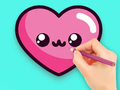 Spel Målarbok: Lovely Heart  på nätet
