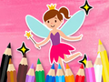 Spel Målarbok: Little Pretty Fairy  på nätet