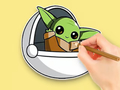 Spel Målarbok: Master Yoda  på nätet