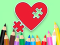 Spel Målarbok: BTS Heart Jigsaw  på nätet