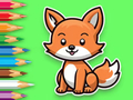 Spel Målarbok: Baby Fox  på nätet