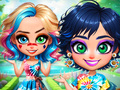 Spel Tie-dye explosion av färg på nätet