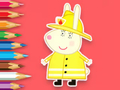 Spel Målarbok: Rabbit Firefighter  på nätet