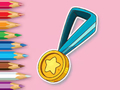 Spel Målarbok: Medalj  på nätet