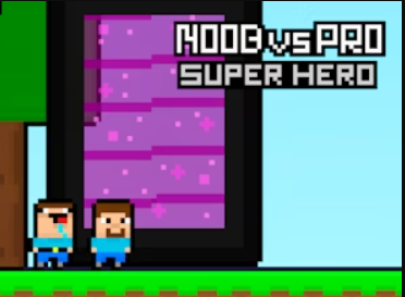 Spel Noob vs Pro Super Hero på nätet