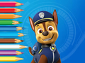 Spel Målarbok: Paw Patrol Chase  på nätet