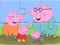 Spel Pussel: Peppa Pig Muddy Puddles  på nätet