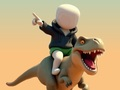 Spel Stickman. Dinosaurningsarena på nätet