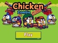 Spel Kyckling zombie -kollision på nätet