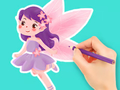Spel Målarbok: Flower Fairy  på nätet