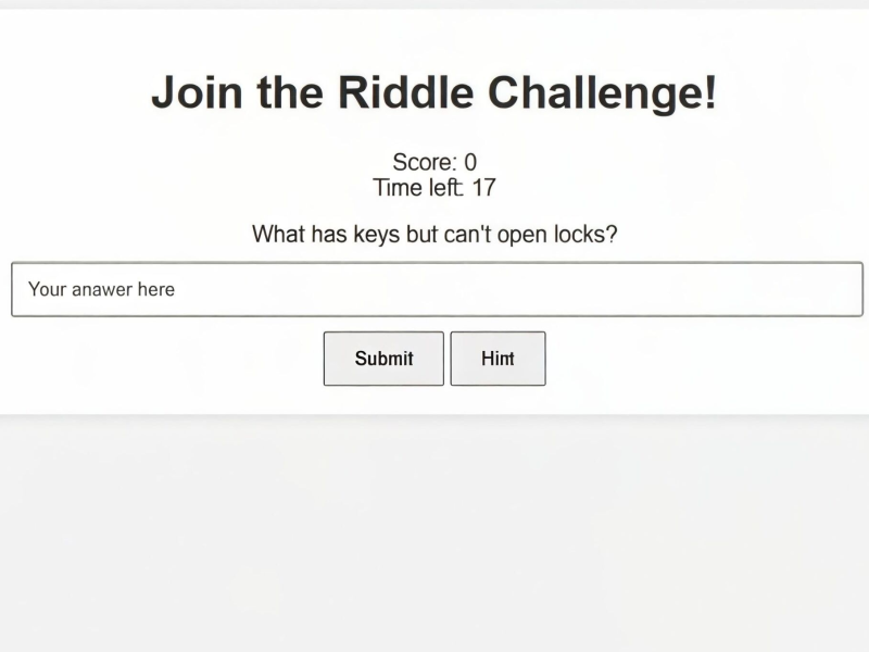 Spel Riddle Challenge på nätet