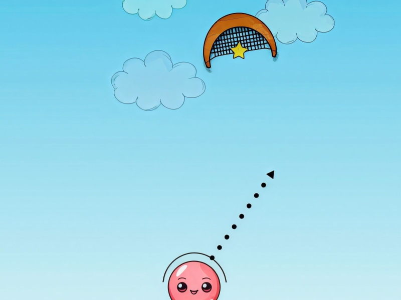 Spel Fly bollen på nätet
