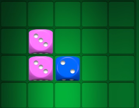 Spel Tärningar smälter samman på nätet