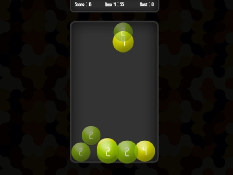 Spel 2048 bollar  på nätet