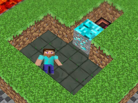 Spel MineBlocks 3D-labyrint  på nätet