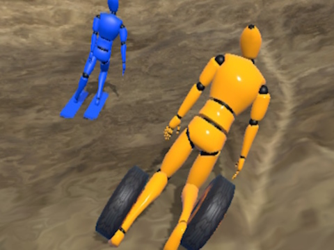 Spel Ragdoll Racing: Extreme Downur på nätet