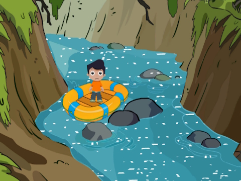 Spel Rädda den söta pojken från River  på nätet
