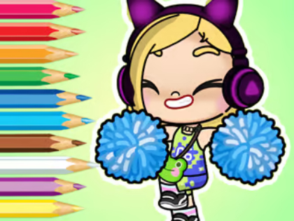 Spel Målarbok: Avatar World Cheerleader  på nätet