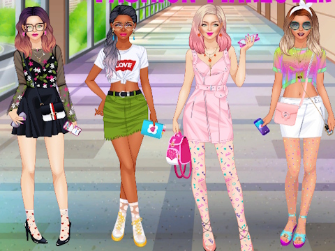 Spel College Girls Team Fashion Makeover på nätet