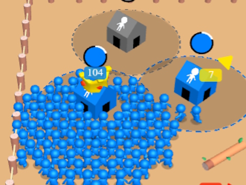 Spel Giant Crowd IO: House Capture på nätet