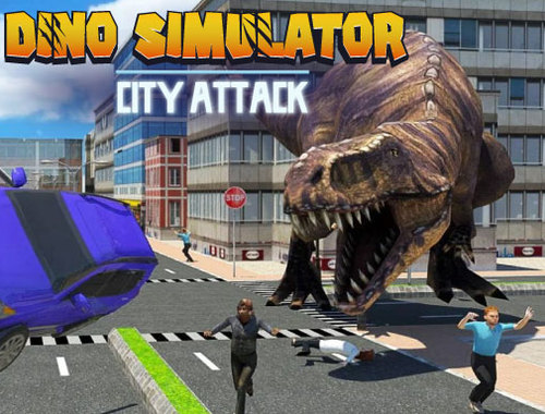 Spel Dino Simulator City Attack på nätet