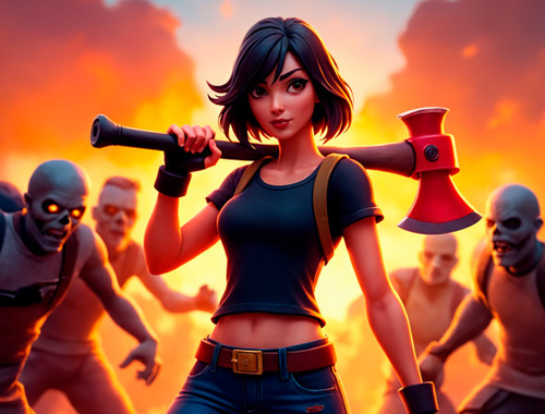 Spel Loop Survivors Zombie City på nätet