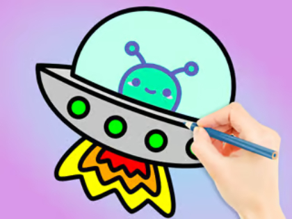 Spel Målarbok: Galaxy Wander  på nätet