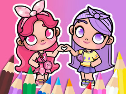 Spel Målarbok: BFF I Avatar World  på nätet