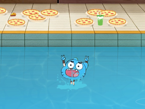 Spel Den fantastiska världen av Gumball Pool Party på nätet