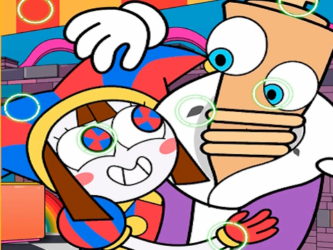 Spel Digital Circus Hitta skillnaderna  på nätet